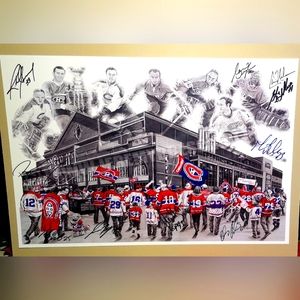 Montreal Canadiens autographed